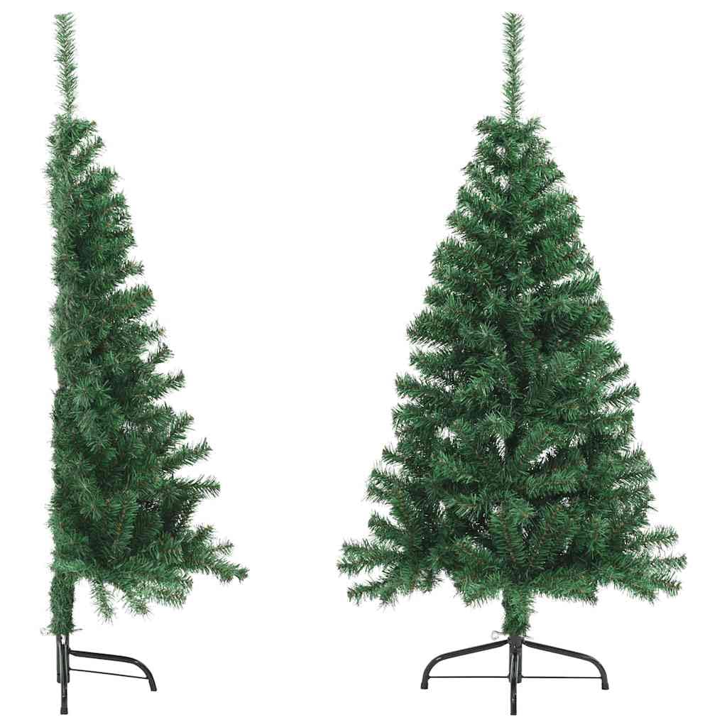 Albero di Natale artificiale con supporto, 120 cm, colore: verde