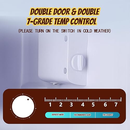 Miniatura 4 de Mini refrigerador con congelador, refrigerador pequeño de doble puerta, nevera para estantes individuales extraíbles para dormitorio, oficina,
