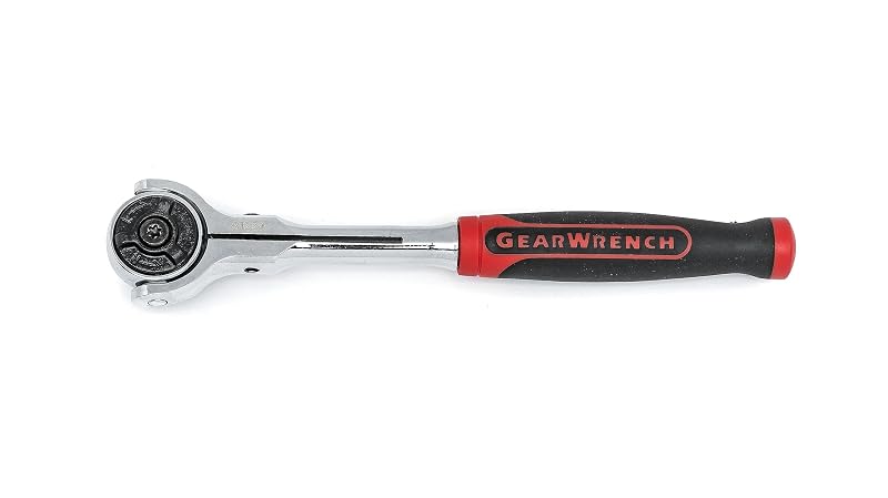 Chave catraca Roto GEARWRENCH com encaixe de 1/4 pol. (6,35 mm), cabeça giratória de 270°, 72 dentes e 17,1 cm – 81224