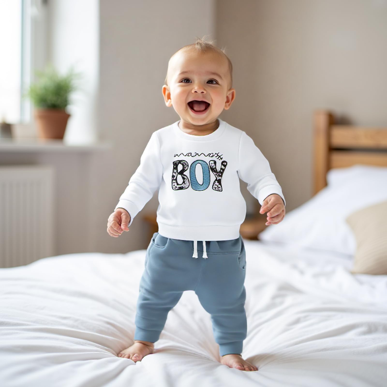 Conjunto de ropa de otoño e invierno para bebé niño pequeño, sudadera y pantalones, 6, 12, 18, 24 meses, 2T