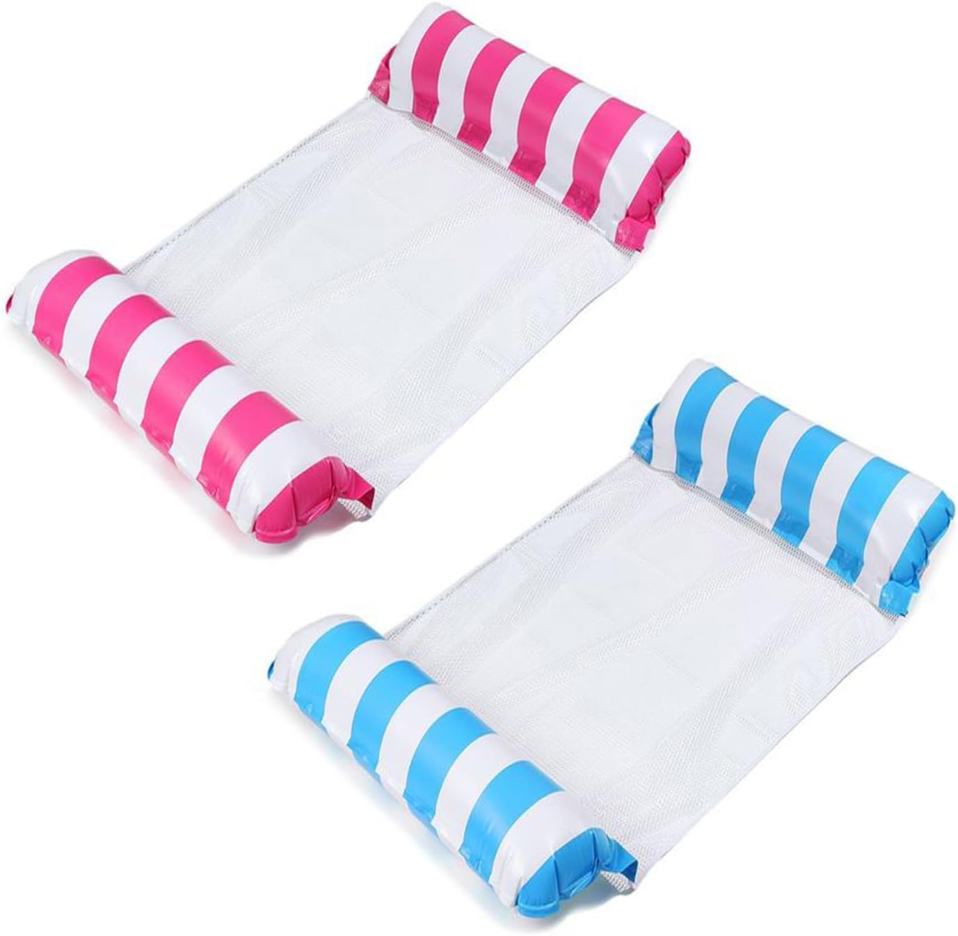 Water Hammock,2 Pack 4In1 Inflatable Swimming Pool Float Hammock Pool