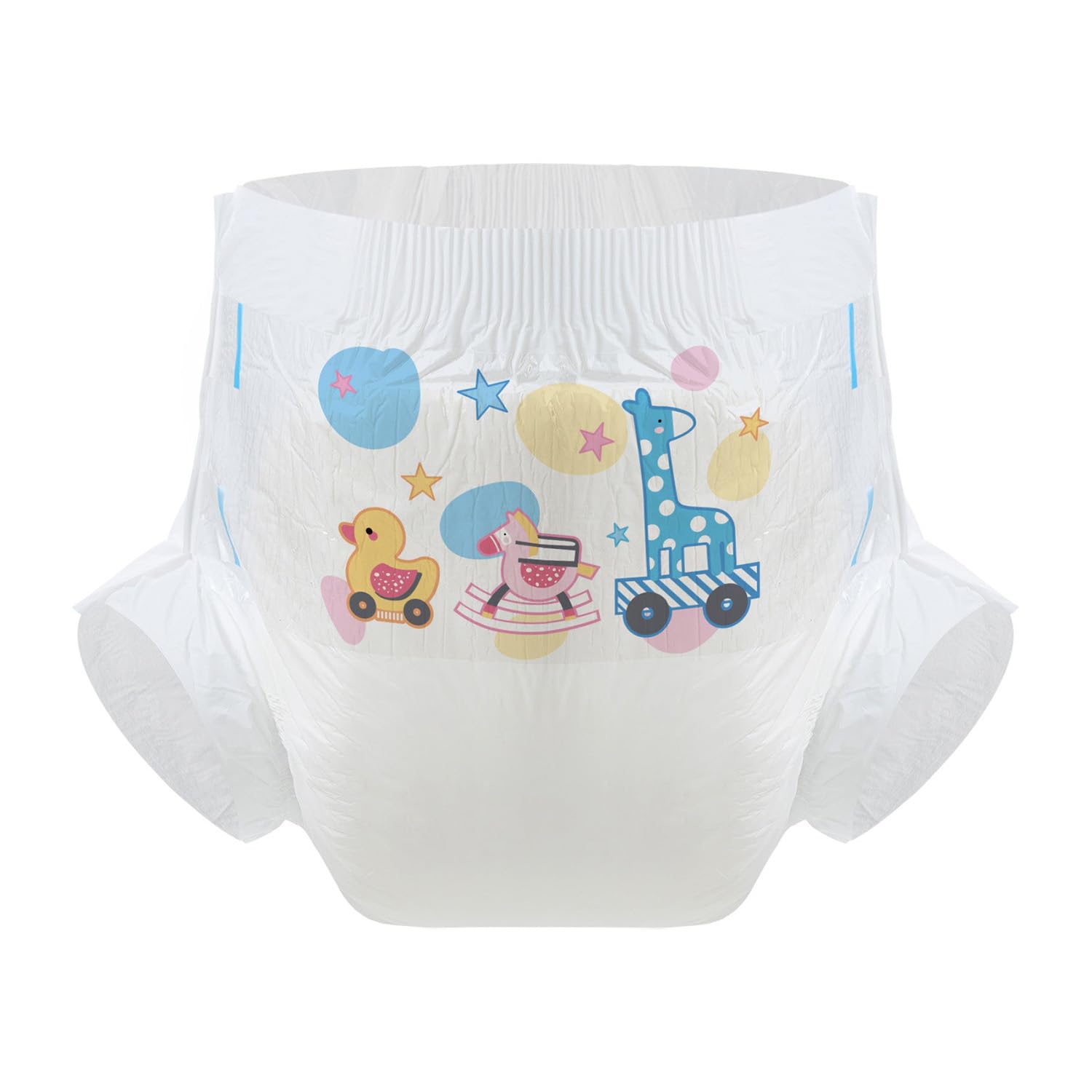 CutiePlusU Diaper Sample 3 Piece Maximum Overnight Absorbency- White (Medium 28"-38")
