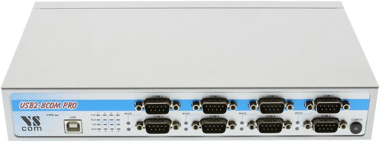 SERIALGEAR 8 Port USB to RS-232/422/485 Auto Setup Adapter for Windows Linux and Mac