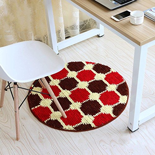 Tapis rond sur mesure GZ épais et antidérapant pour chaise de bureau