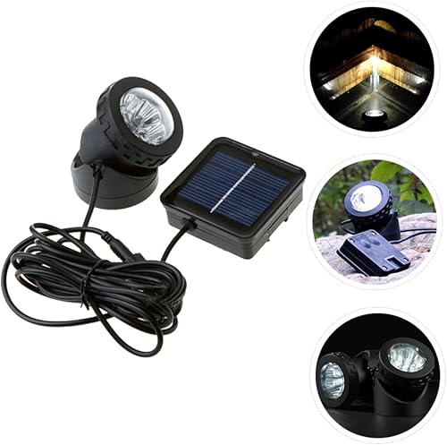 Miniatura 2 de YARNOW Luces solares subacuáticas LED luces solares fuente solar lámpara de luz de pescado lámpara sumergible estanque luz solar luz de noche al