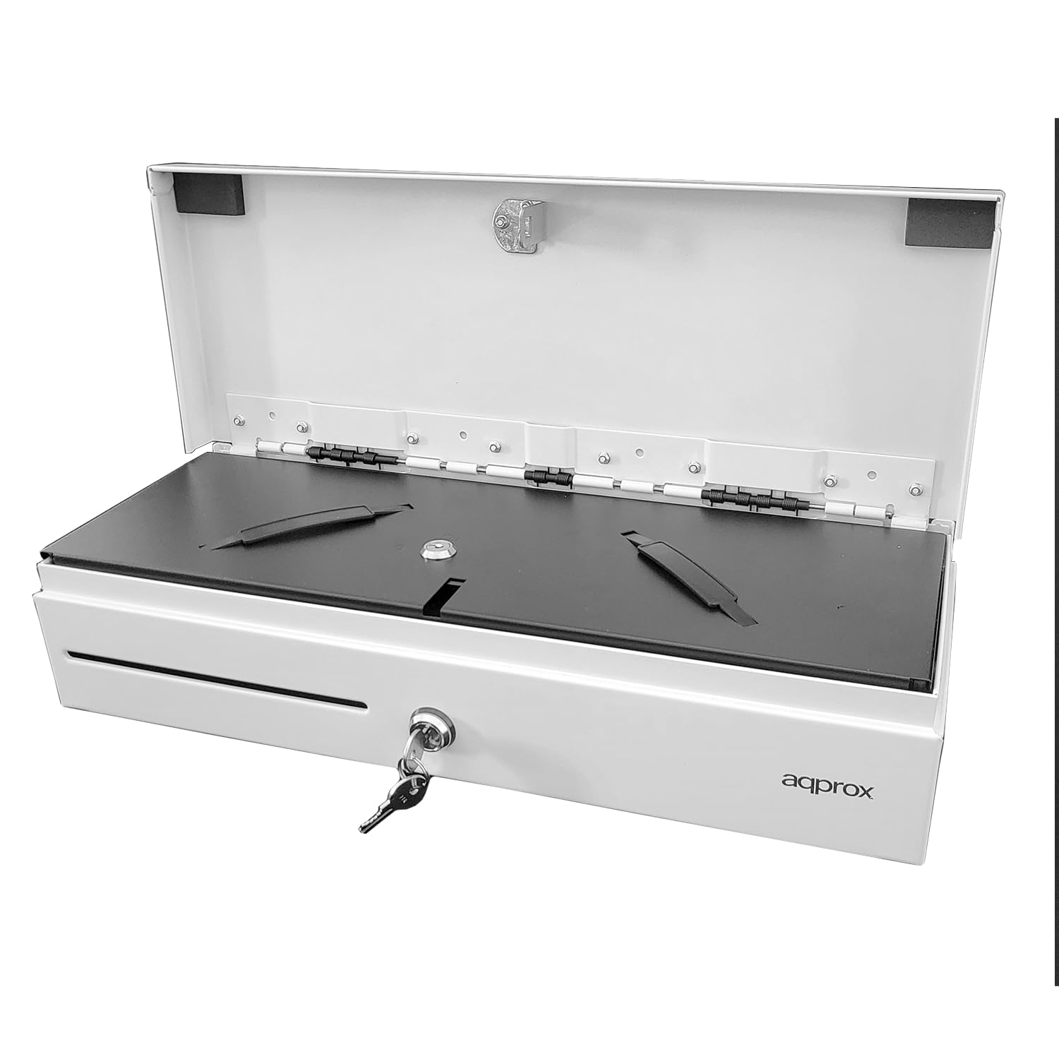 Cajón Portamonedas Approx appCASH02FLIPTOPWH/ Manual y Automático/ Blanco