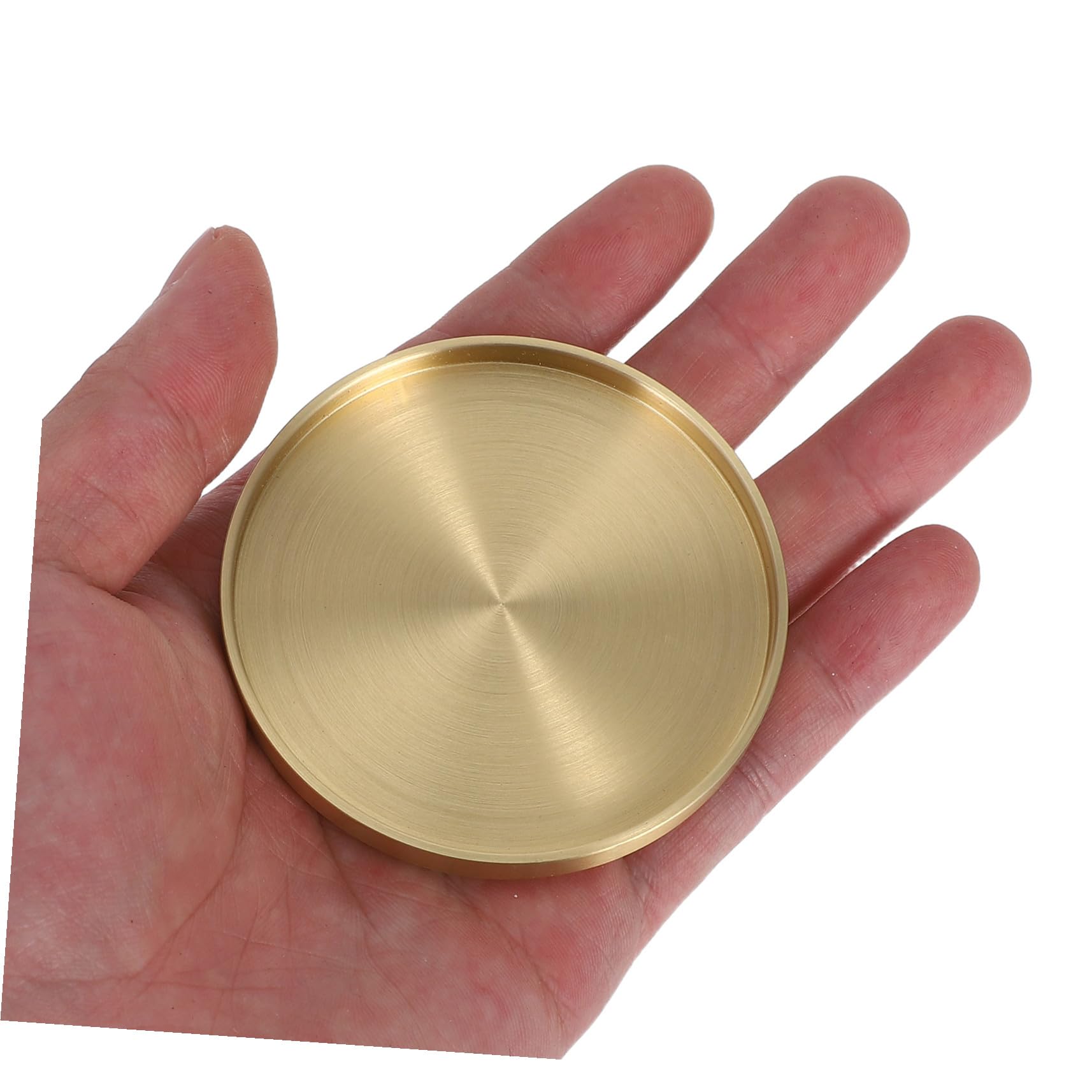 Posavasos Decorativos Redondos 3piezas de Latón para Mesa | Dorado, Uso en Oficina y Hogar, para Tazas y Frascos, Diseño Creativo y Llamativo