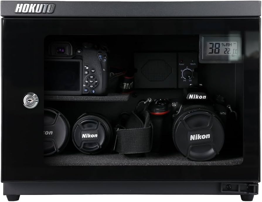 HOKUTO 湿度計付き収納ケース Amazon.co.jp: HOKUTO 防湿庫 ドライボックス HV88EDHVシリーズ