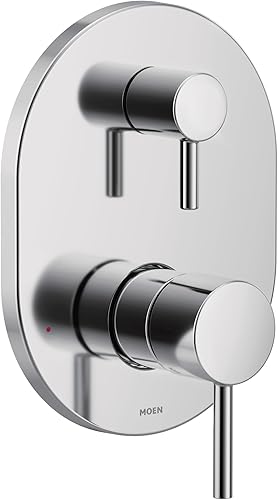 Moen UT3290 Align M-CORE - Moldura de ducha de 2 manijas con transferencia integrada requiere válvula cromado
