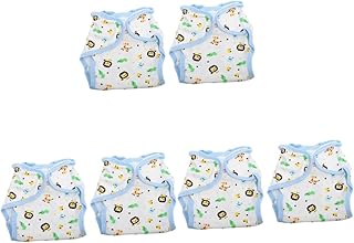 SAFIGLE Fraldas De Pano Para Bebês Recém-Nascidos 6 Peças Cuecas De Algodão Masculinas Depende De Roupas Íntimas Para Homens Calças De Treinamento De Xixi Calças De Treinamento