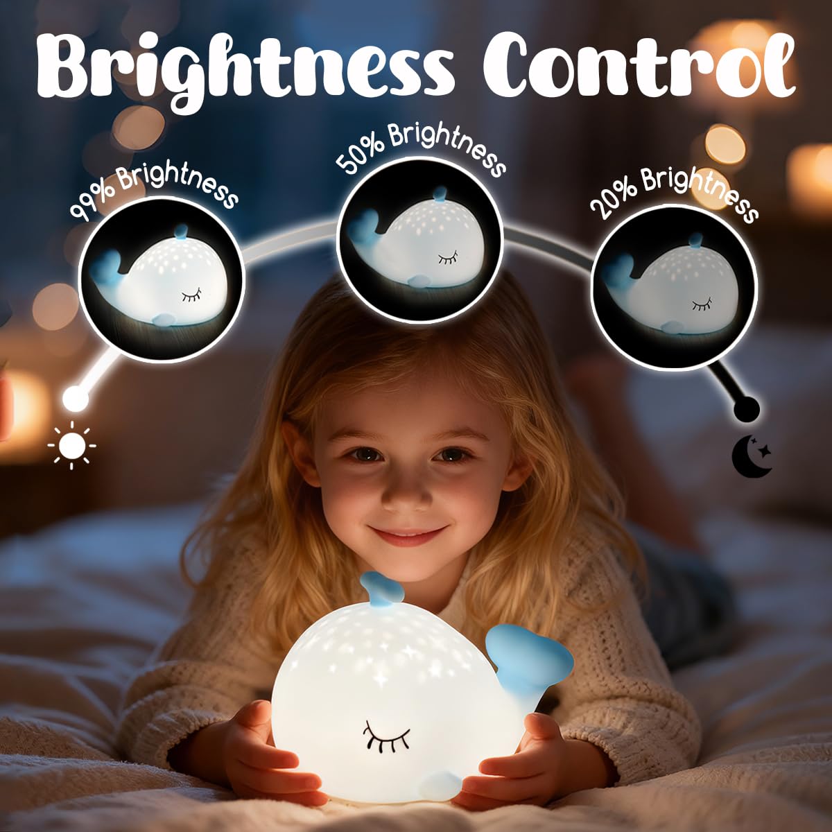 LEDHOLYT Luz nocturna para niños – Bonita lámpara de pato de silicona divertida para bebés y niños pequeños, luz nocturna de animales para niños y niñas, luz de dormitorio esponjosa, lámpara de noche