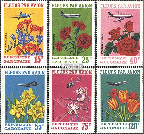 Prophila Collection Gabon Michel.-No..: 425-430 (Completa Edizione) 1971 Spedizione di Tagliare (Francobolli per i Collezionisti) Piante / Funghi