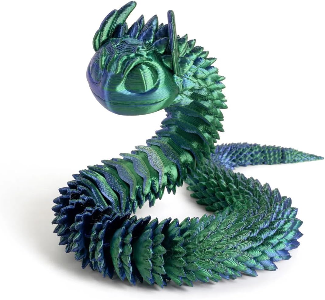 3D Printing Snake PLA Whole Body can be Used to do car Decorations, Ornaments, Rockery Artificial Snakes