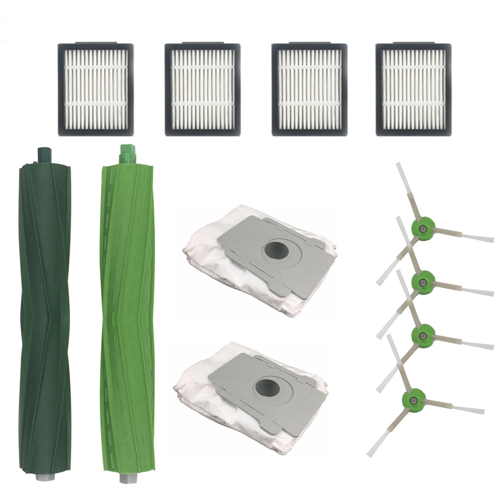 Roche LimitReplacement Parts Roller Brushes Compatible for iRobot Roomba E&I j Series i2 i3 i3+i4 i4+i6 i6+i7 i7+i7 Plus+i8 i8+E5 E6 E7 Vacuum Cleaner Accessory, Rubber Brush