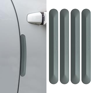 4PCS Silicone Car Door Edge Guard, Car Door Protector, Self Adhesive Crash Scratch Strips Accessories Protector, Auto Accessories Decorative Anti-Collision Strip for Sedans Truck SUV (Gray)
