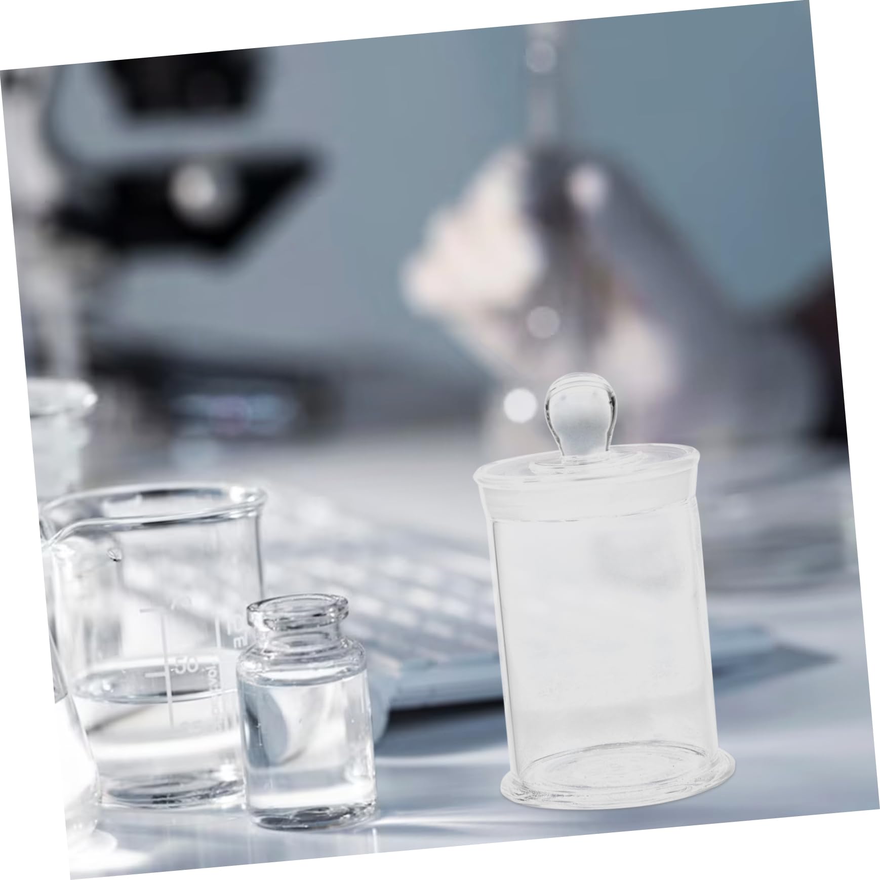 PRETYZOOM - Lote De 50 Botes De Vidrio Pequeños Con Tapas Para Muestras, Almacenamiento Transparente Ideal Para Experimentos Y Análisis De Laboratorio