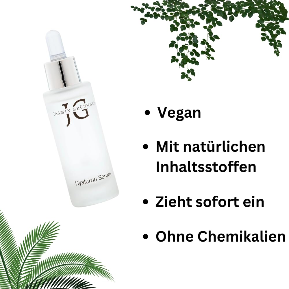 Hyaluron Serum, 30 ml – Hoch- & niedrigmolekulare Hyaluronsäure für intensive Feuchtigkeit, Soforteffekt & Anti-Aging, Vegan & ohne Parabene, Für alle Hauttypen
