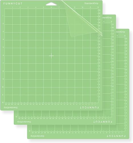 Funnycut Alfombrilla de corte estándar de 12 x 12 pulgadas para Cricut Maker 3