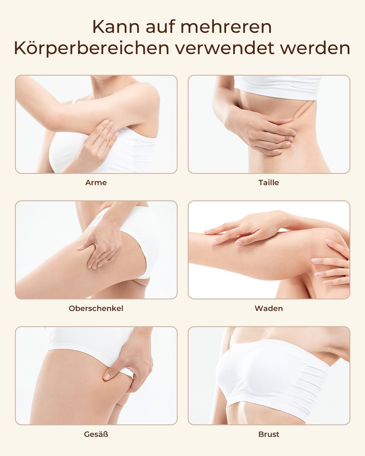 CARER BEAUTY 6-in-1 Kavitationsmaschine Cellulite Massagegerät Ultraschall RF EMS rotem blauem Licht Vibration Anti Cellulite Anti-Aging Hautstraffung Körper