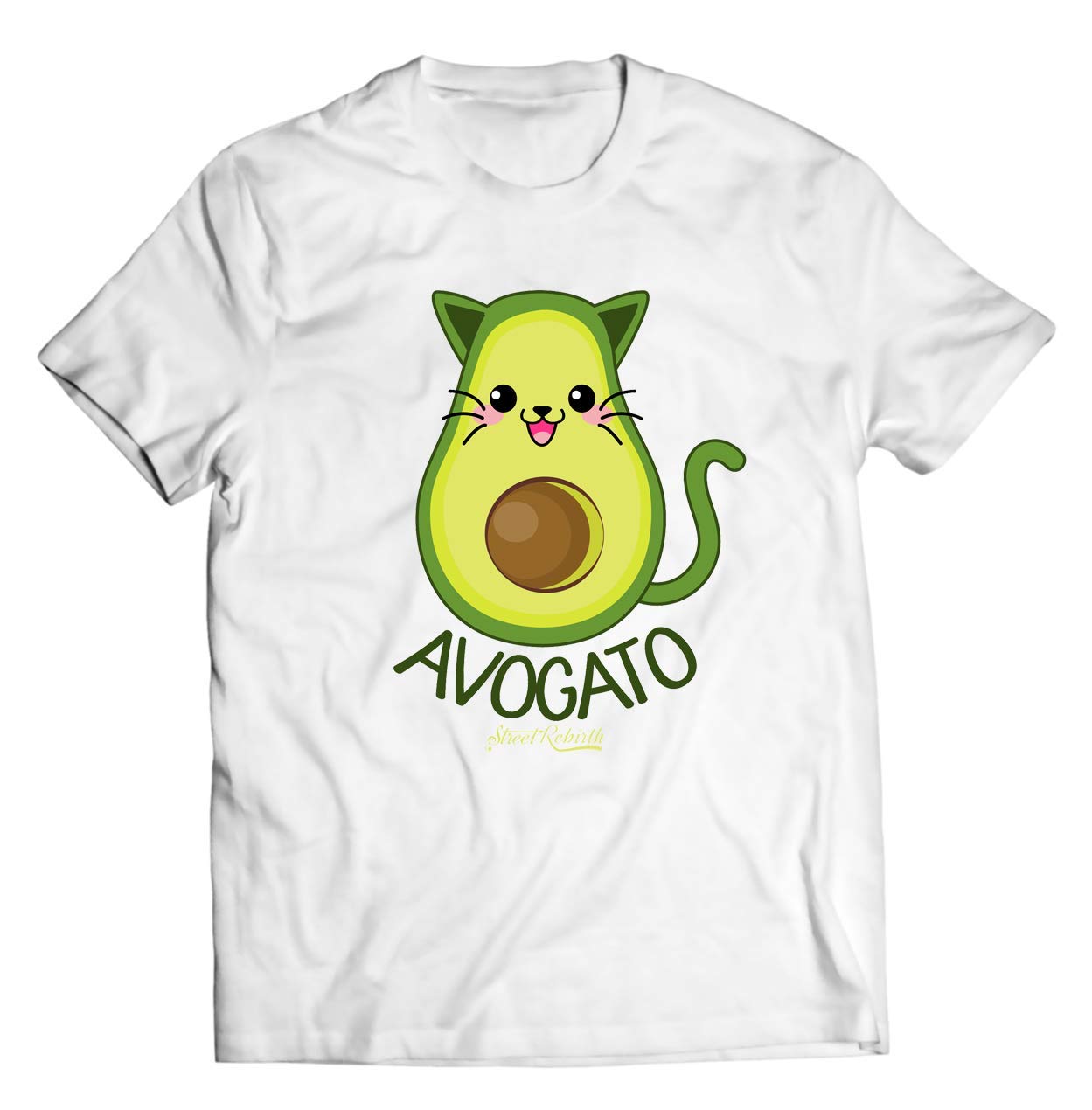 Avocado Gato Shirt - Unisex Standard Fit T-shirt, Quality Print, Small Gifts, Gift For Him or Her, Casual Shirts, Funny Shirt, Nostalgic Shirt, 90s Shirt
