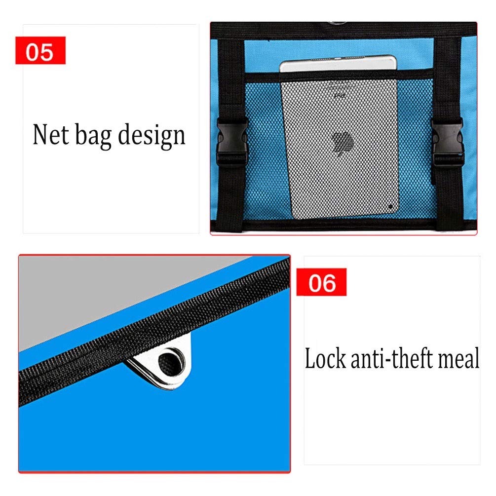 Bolsa más fresca para llevar comida para pizza, Bolsa Térmica Gran Capacidad para Multiuso, caja de entrega de coche impermeable espesa, mochila de aislamiento portátil ( Color : Blue , Size : 30L )