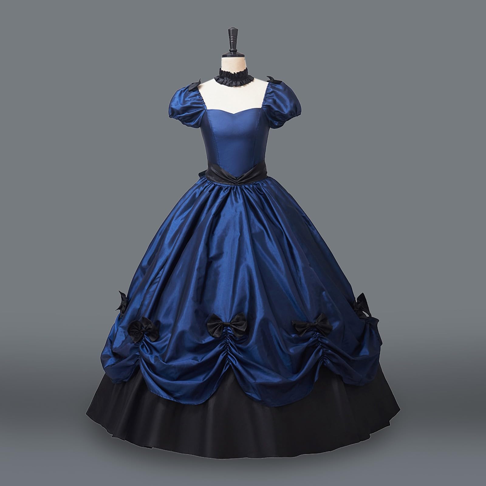 Vêtements médiévaux pour femme - Robe de princesse Renaissance - Robe baroque rococo Lolita - Robe longue longue élégante - Robe de soirée - Robe de cocktail - Ligne A
