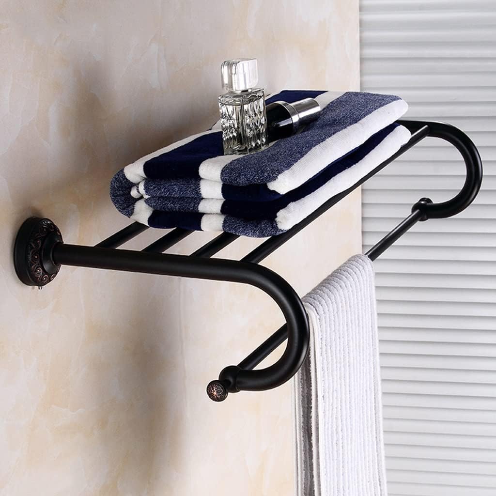 Brass European Towel Rack - Stylish Bathroom Towel Holder For Hand Towels And Bath Towels,Towel Rack