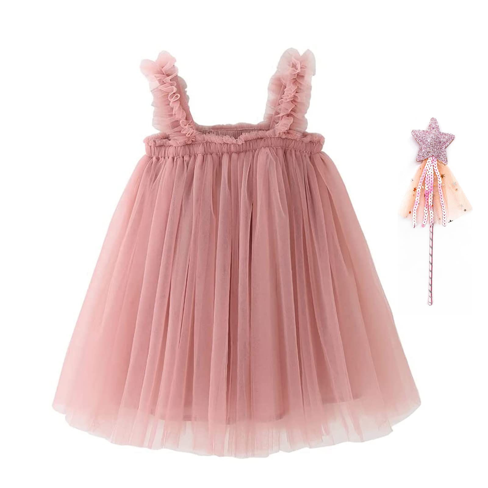Baby Girls Tutu Dress, Baby Toddler Sundress Tulle Bubble Ballerina Dress, Birthday Princess Baby Sleeveless Layered Tulle Tutu Dress For Toddler Girls Birthday, Holiday Party