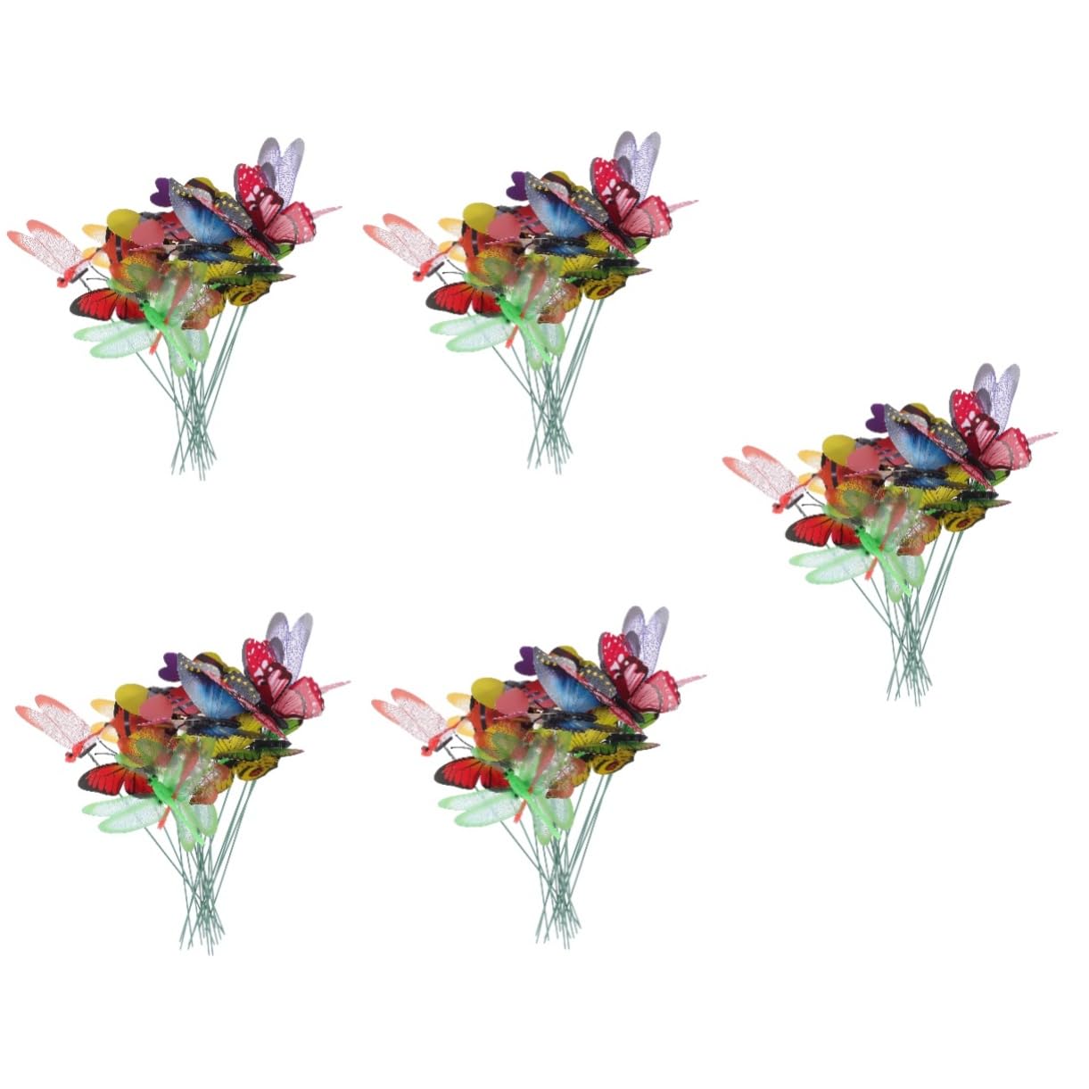UKCOCO 90stücke Teiliges Garten- Simulation Von Libellen Und Schmetterlingen Attraktive Gartenstecker Für Kreative Gartengestaltung Für Blumenbeete Und Terrassen