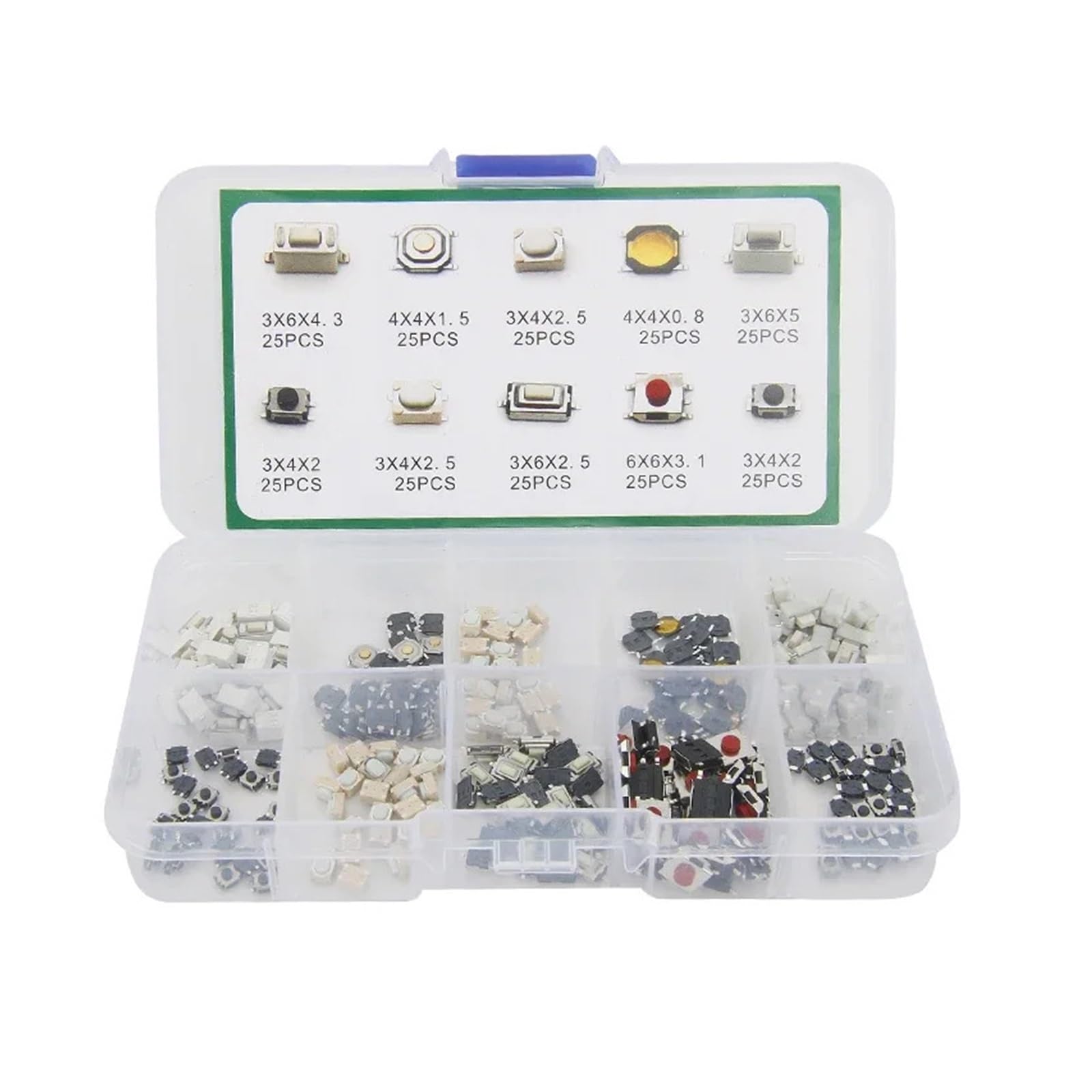 Interruptor de botón para arreglar llaves de coche kit microswitch táctil de 10 tipos