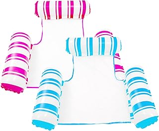 Pool Float Hammock for Adults - 4 in 1 Water Hammock Swimming Pool Floating Pool Inflatables for Adults Kids,Pool Float Hammock Lounger Floating Chair Bed