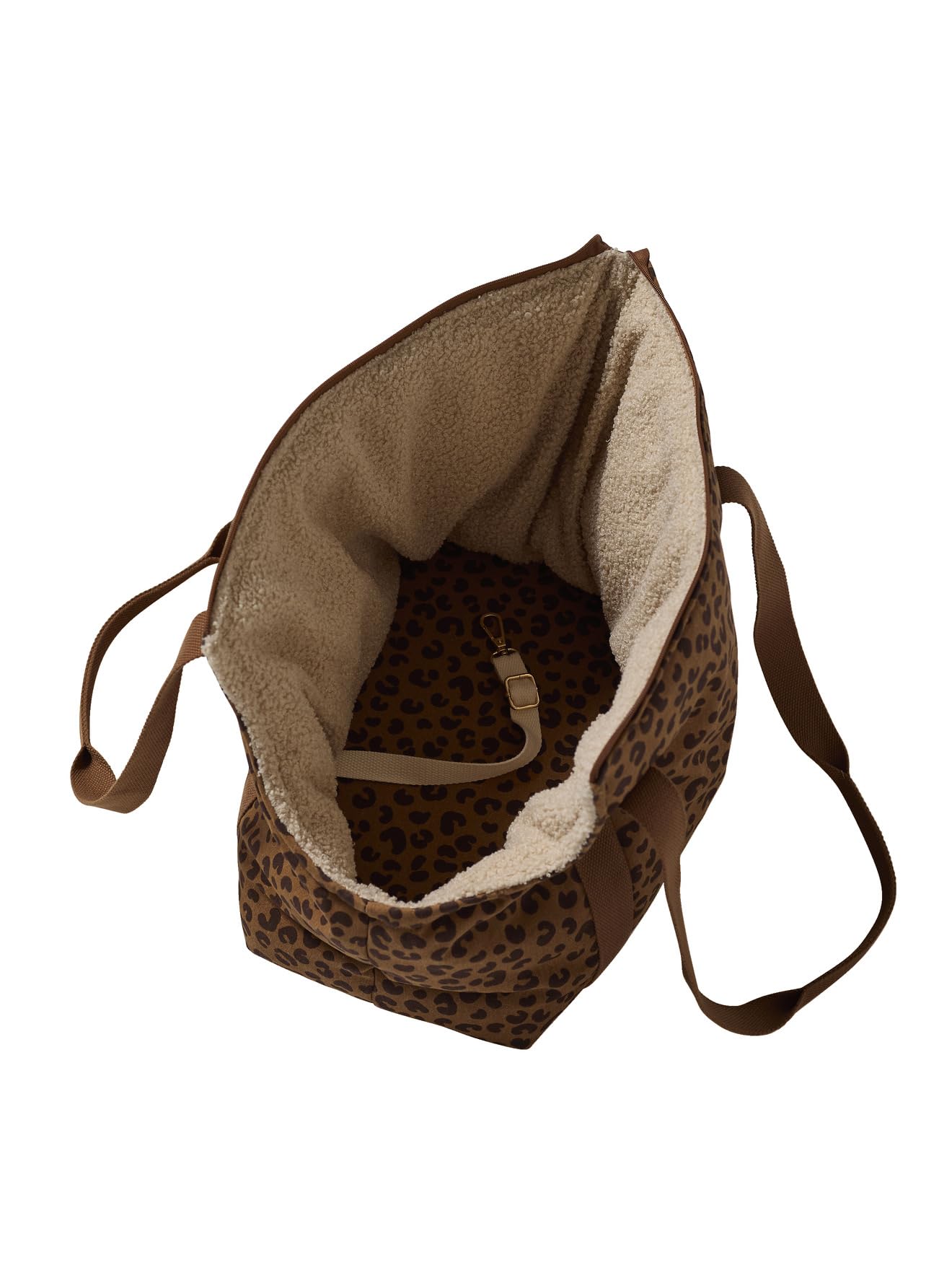 VERTBAUDET Sac de Transport pour Chat et Chien Marron imprimé TU