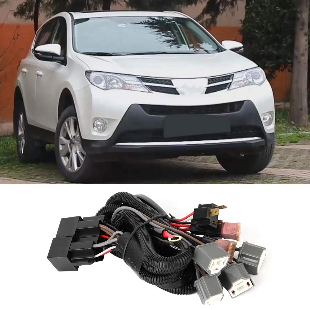 LED-Kabelbaum, Auto-LED-Scheinwerfer ABS-Kabelbaum Beleuchtung Boost mit für H4-Adapter vier Lichter