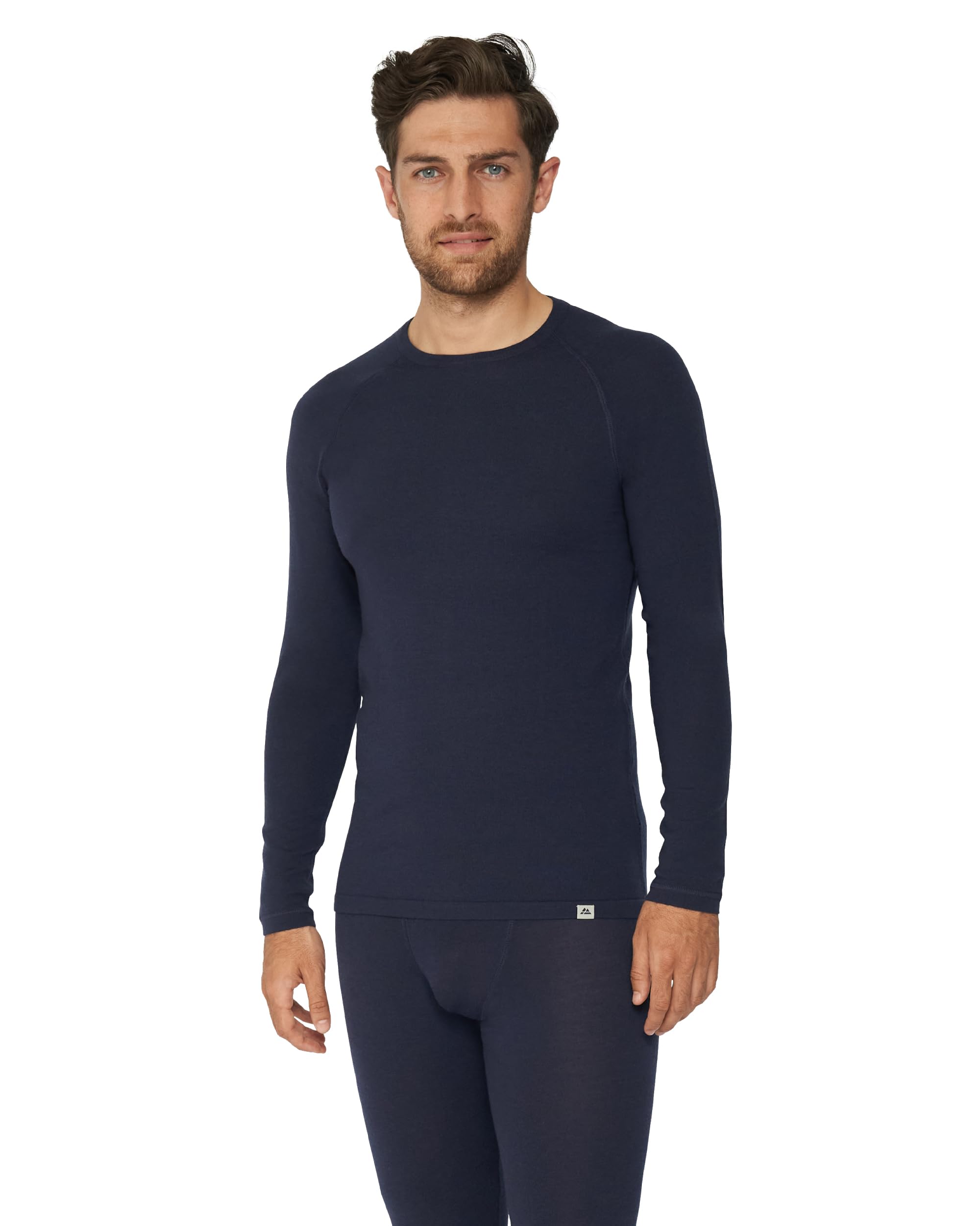 DANISH ENDURANCE Maglia Termica Uomo in Lana Merino, Manica Lunga, Intimo Termico per Sci, Trekking, Escursionismo con o Senza Chiusura Zip