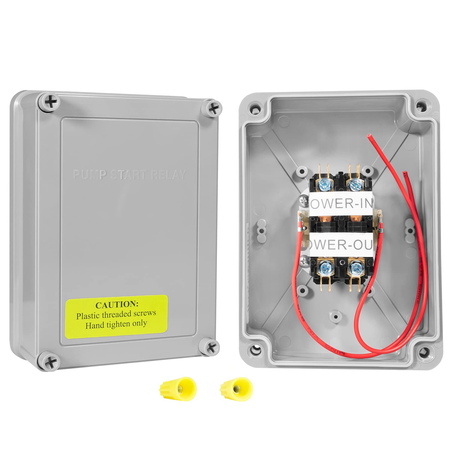 1522 Pump Start Relay Compatible with Irrigation Systems with Housing 3 HP / 110V / 220V 24V Coil