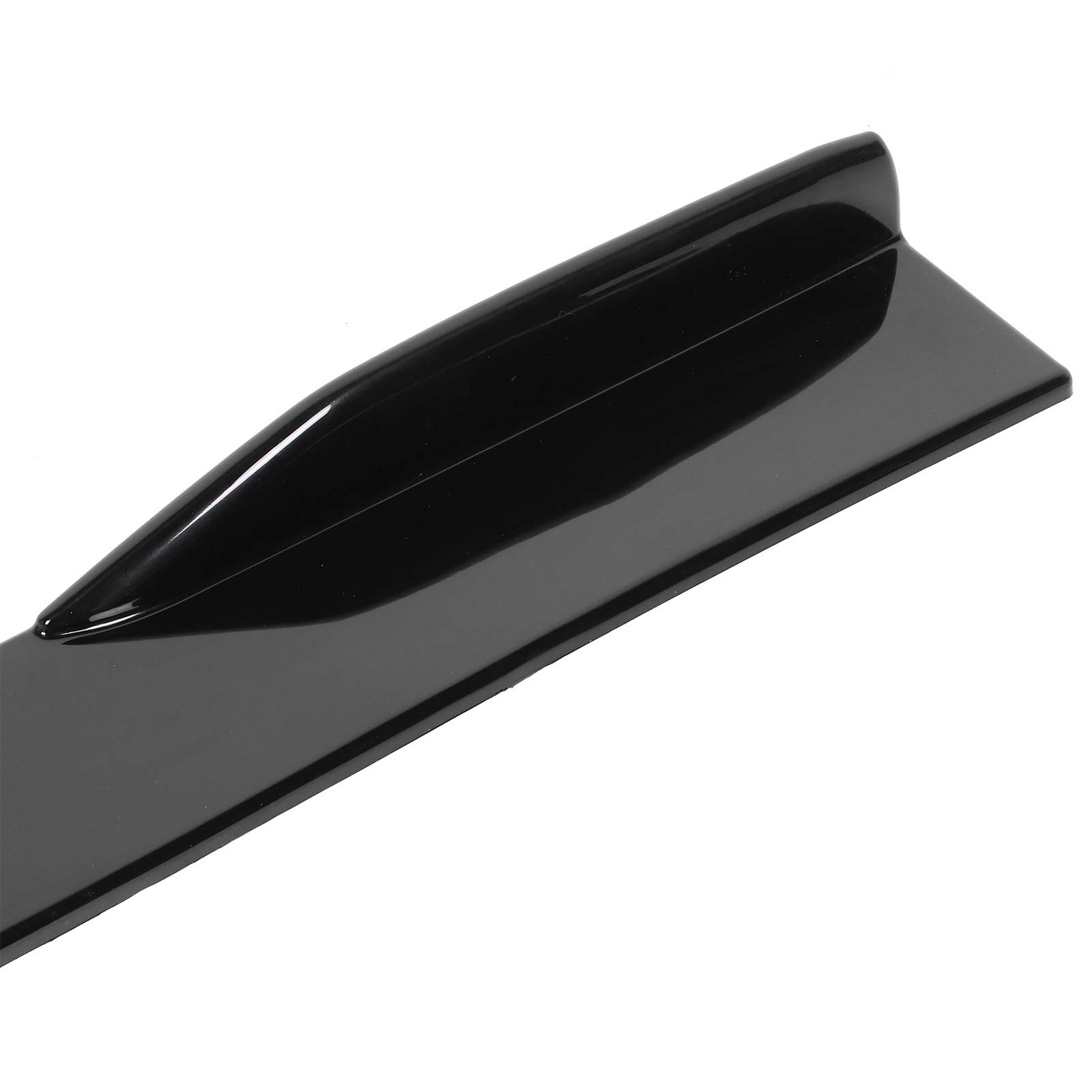 2pcs Universal Car Side Faldón Extensiones Faldas laterales Rocker Extension Panel Splitter Lip Wing Difusor 74.5cm Negro brillante