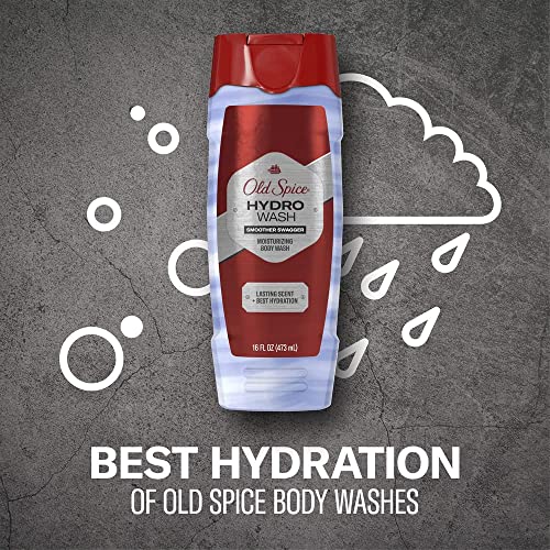 Old Spice Hydro Body Wash For Men, Smoother Swagger Scent, Hardest Working Collection, 16 Ounce (Pack Of 4) #TOP3