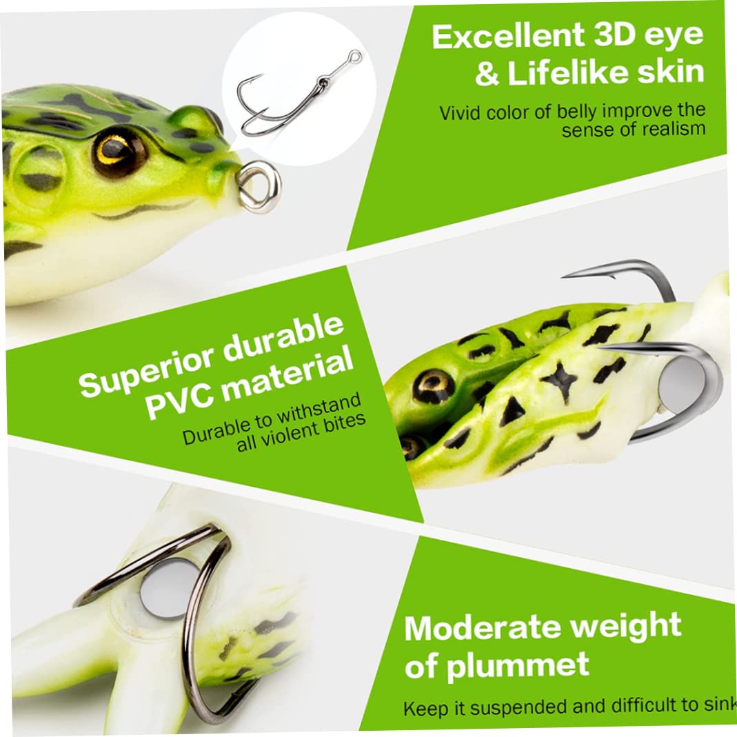 Leurre Grenouille Double Hélice – Appât Souple Silicone Pour Carnassiers – Topwater