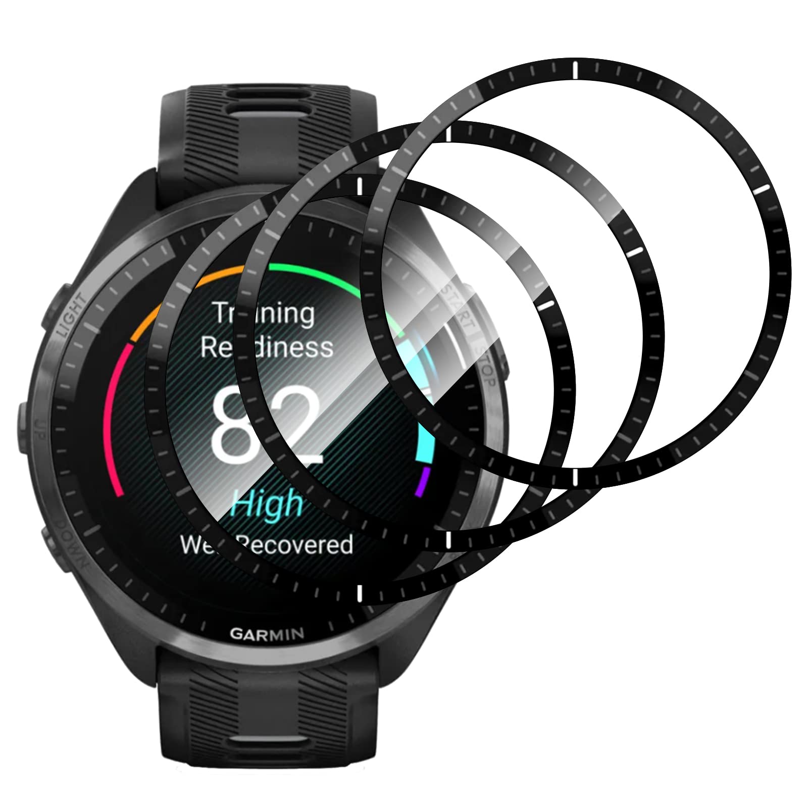 Vetro Temperato Per Garmin Forerunner 965 – 4 Pezzi, Durezza 9H, Trasparente