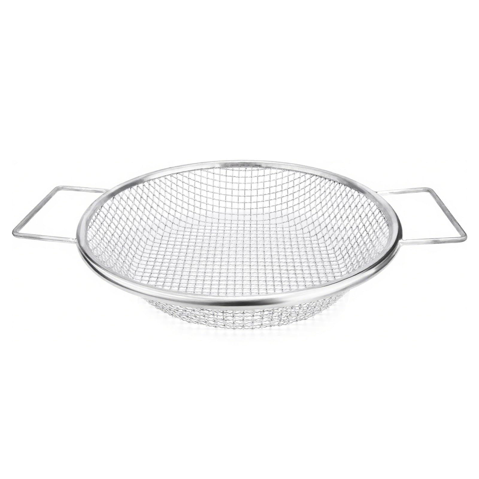 Bodensieb, rund, 6,35 mm Netz, Gartensieb aus Edelstahl mit Griffen für 5-Gallonen-Eimer