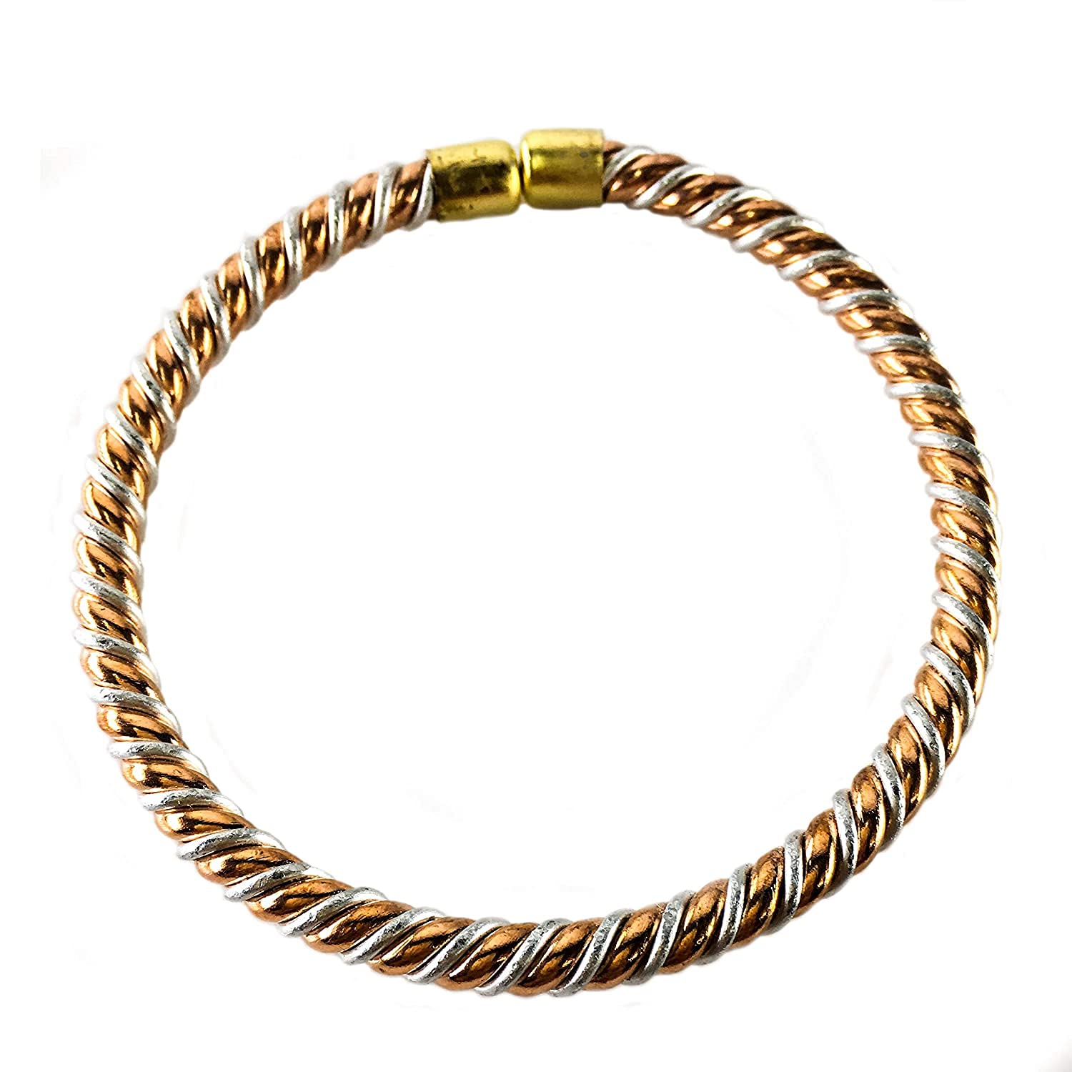 Mix Metal Ashtdhatu health benificial Bangle Bracelet free size adjustable Kada (Ashtdhatu, PACK OF 1) For Unisex Adult