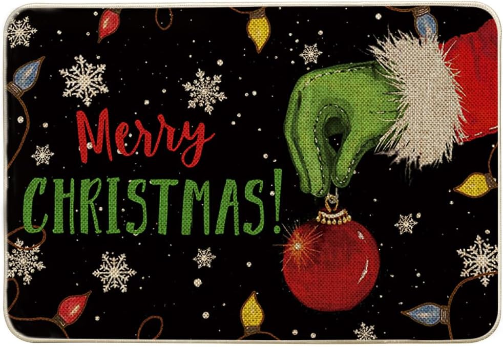 Weihnachtsmann Fußmatte - Lustige Türmatte Mit 'Hereingewichtelt' Spruch