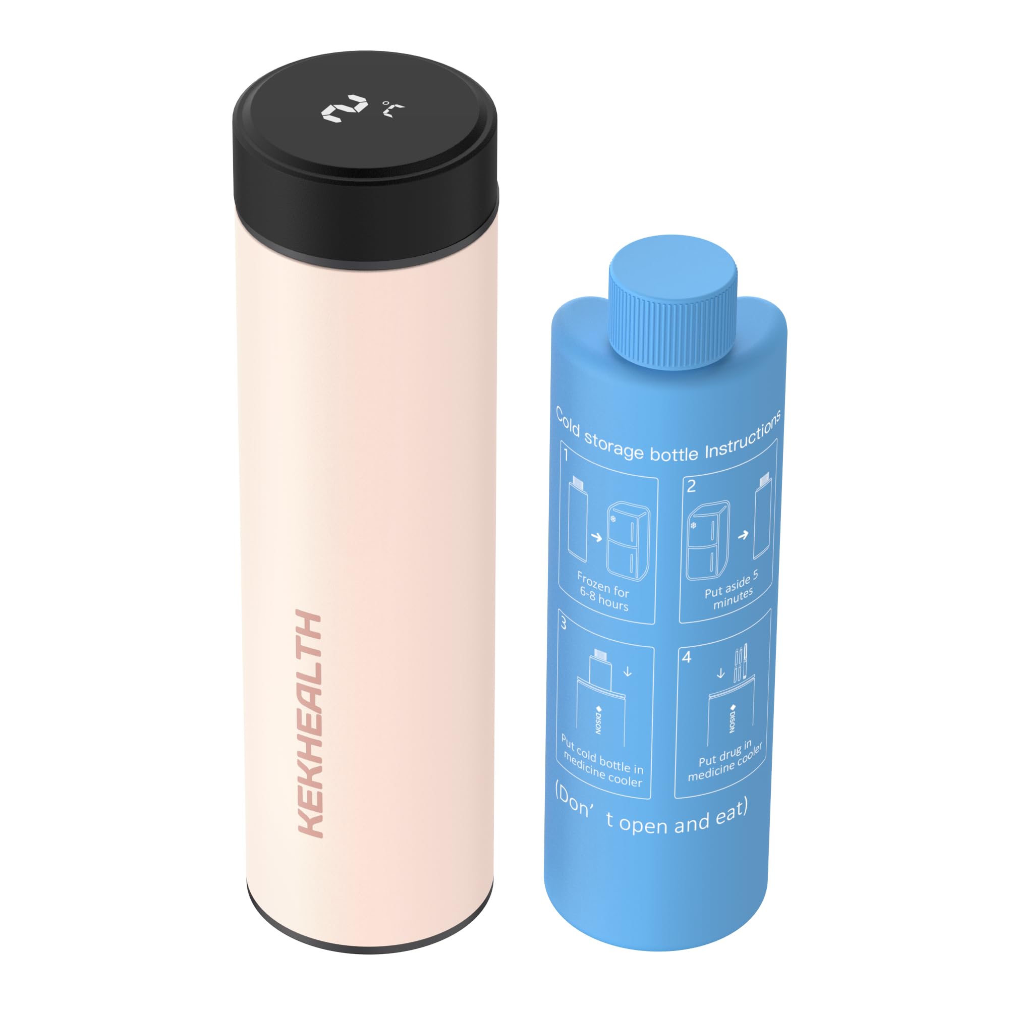 Frigorifero Portatile Per Medicinali - Con 2 Sacchetti Ghiaccio, Per Insulina E Diabetici (20x7.5x5cm)