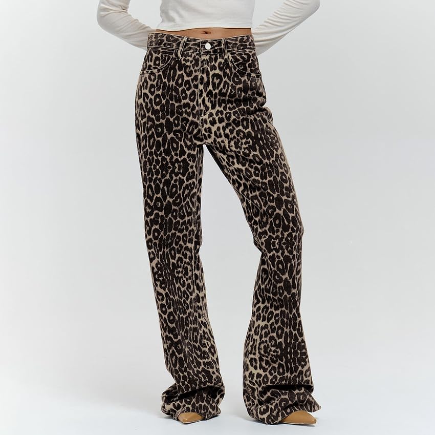 Fairy Grunge Y2K Pants for Women Acubi Cheetah Leopard Graphic Trousers Dark Alternative Cotton Bottom Emo Clothing3