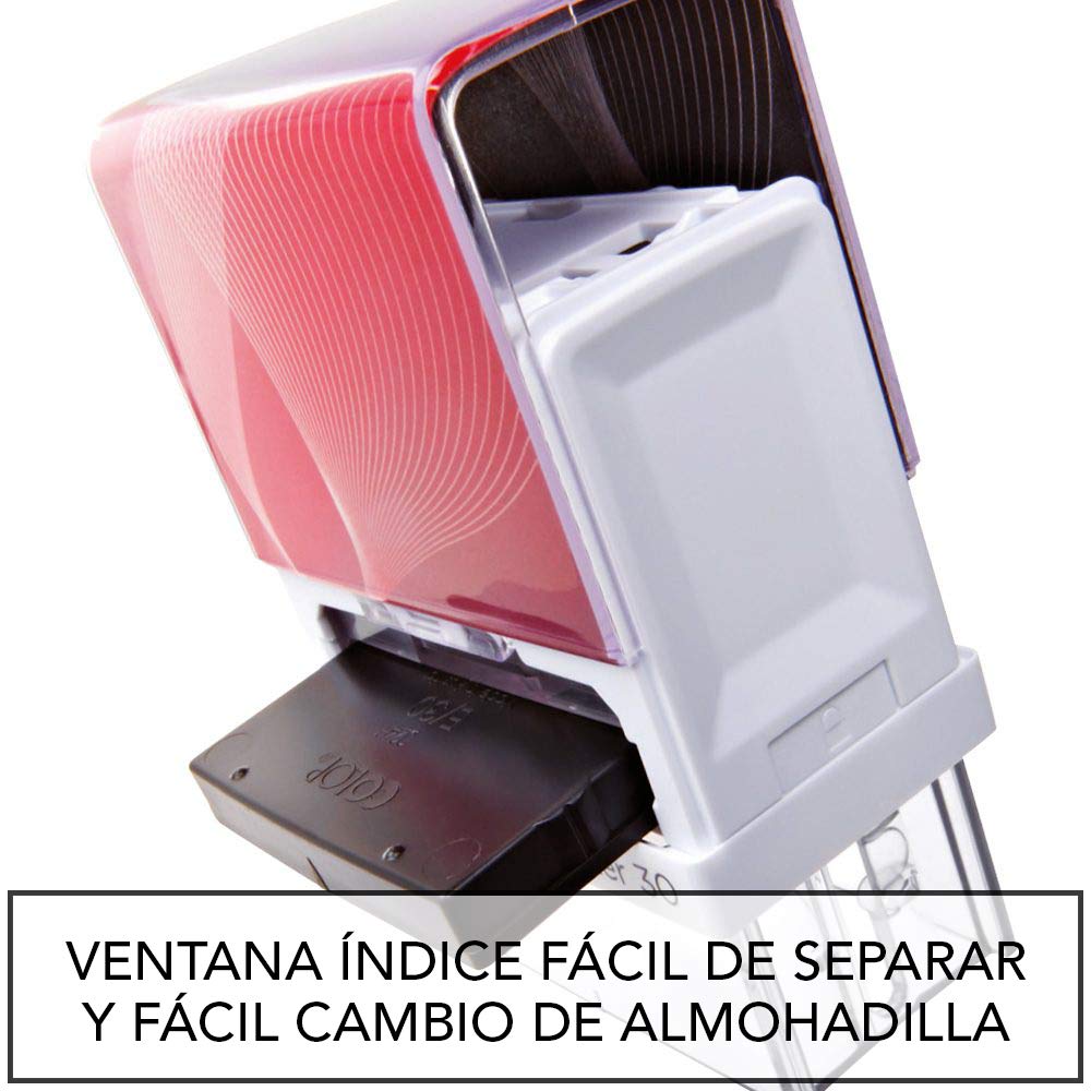 Stamp by Me | Sello de Caucho Personalizado Elegante | Título + Linea Horizontal + Cuerpo | Sello Autoenintable Personalizado | Rectangular (58x22mm)