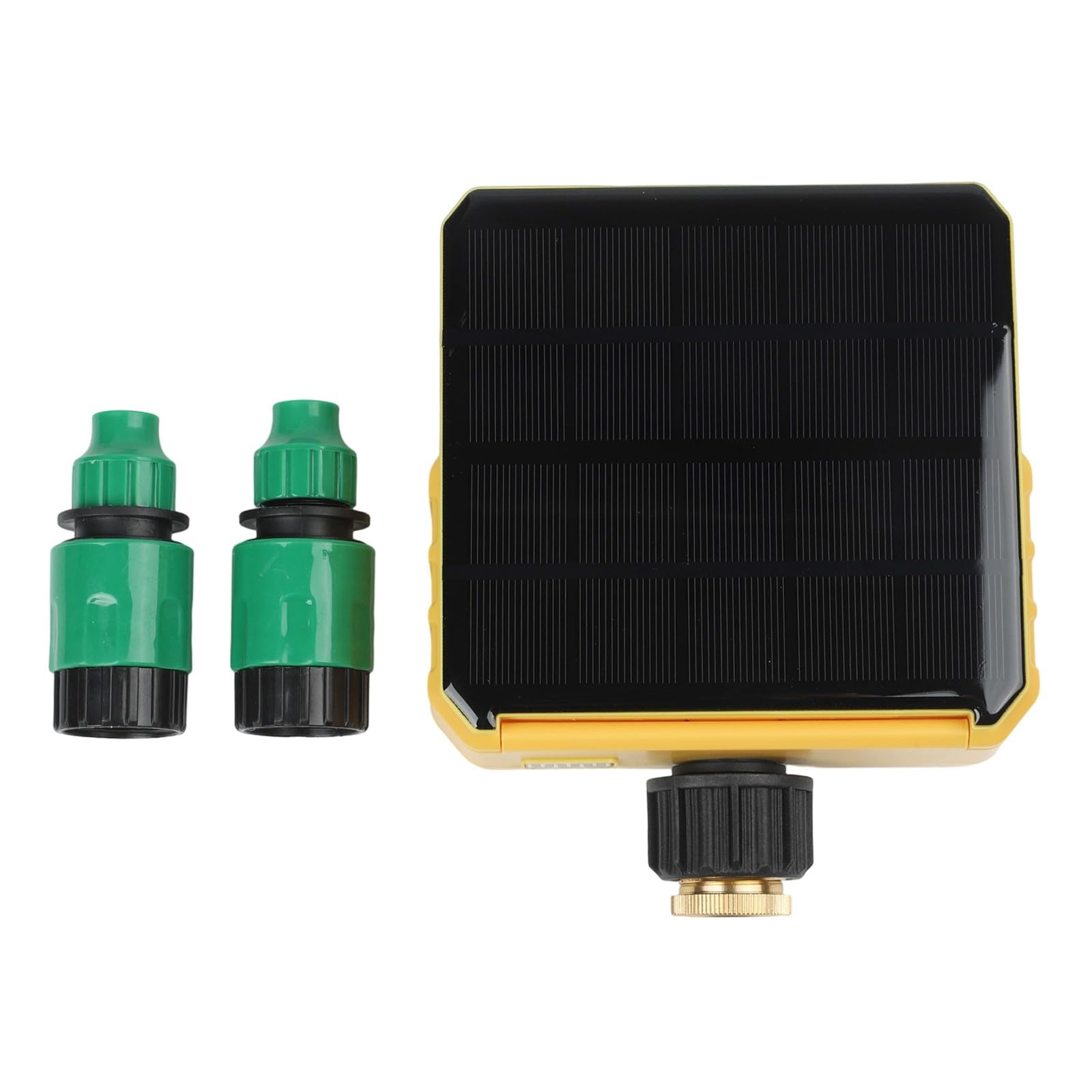 Temporizador de riego solar con control de aplicación, para sistema de riego inteligente con sensor de lluvia, doble alimentación a través de panel solar y USB, horario programable para