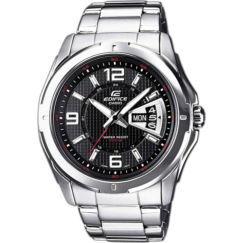 Casio Edifice Herrenarmbanduhr, massives Edelstahlgehäuse und Armband, 10 BAR