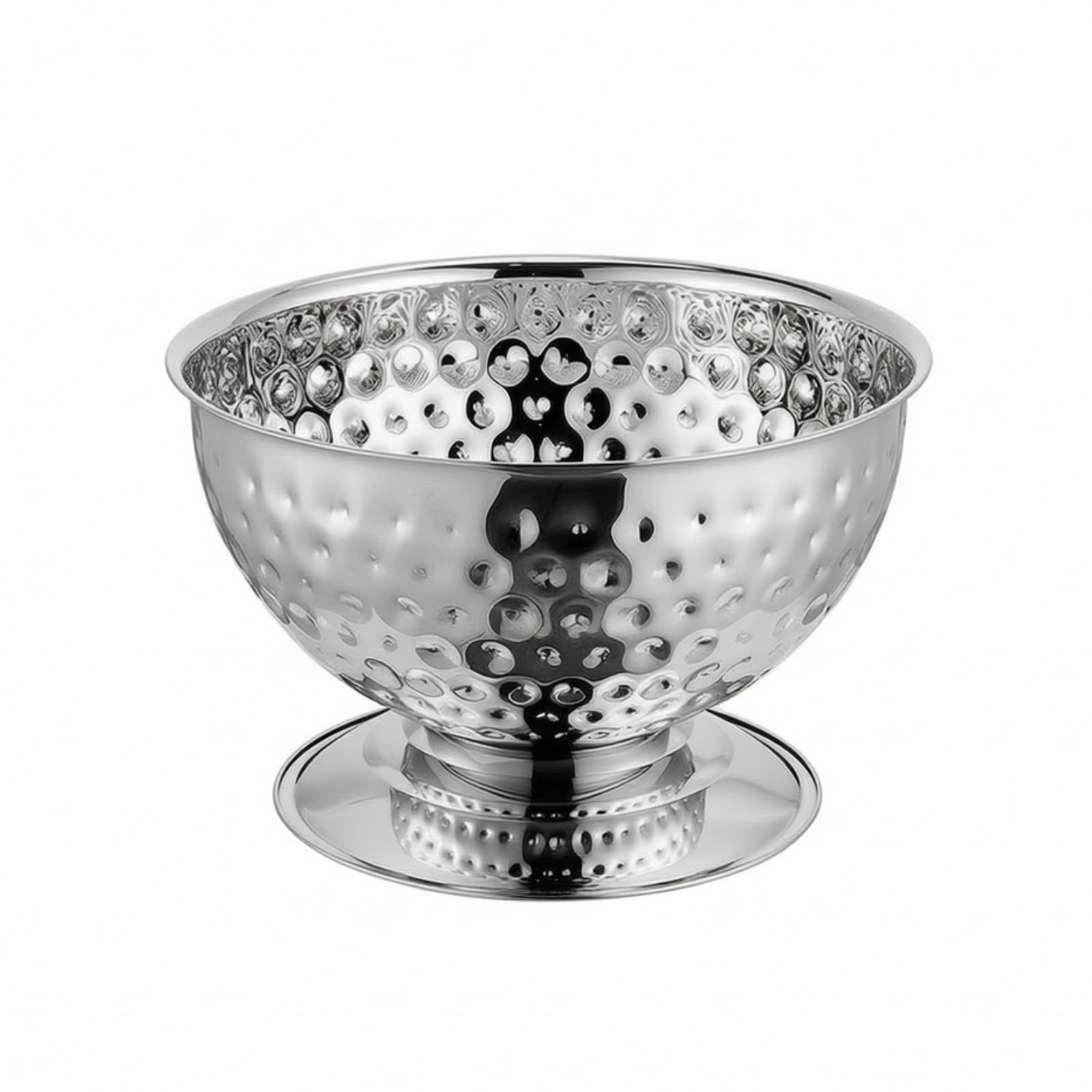 Cubitera para Champán Cubo de Hielo Cubeta para Bebidas Barril de Vino Fabricada en Acero Inoxidable con Acabado Liso Que Reduce la Condensación y, Plateado