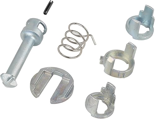 Motoforti Kit de reparación de cerradura de puerta, cilindro de cerradura de puerta, kit de reparación, para BMW M3 2001-2006, metal, tono plateado