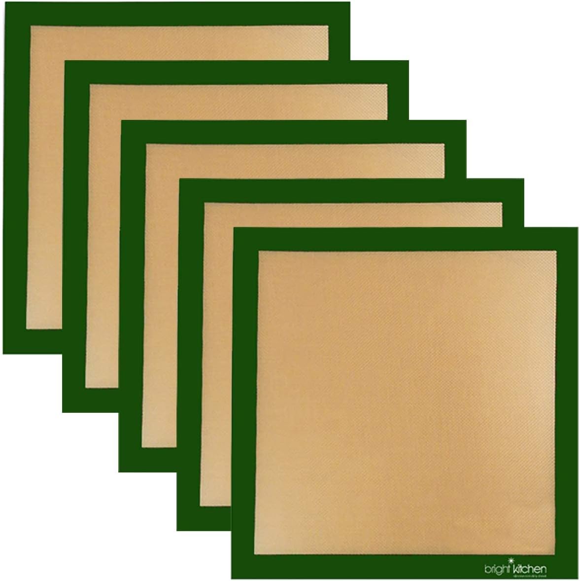 5 x Silicone 14" x 14" Non-Stick Fruit Leather Drying Ultra Sheet Fits for Excalibur Dehydrator 9 & 5 Tray Models